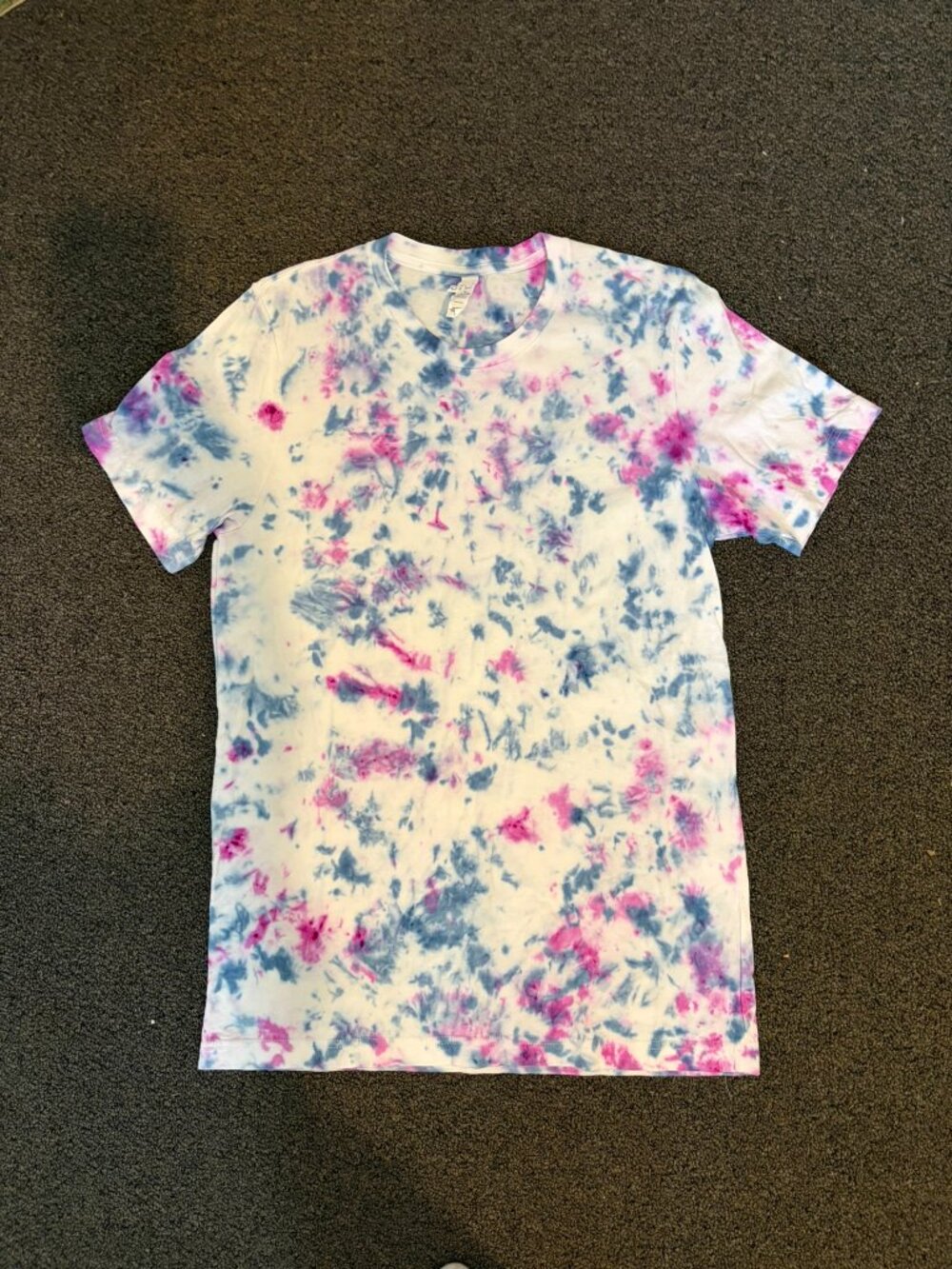 Canvas Tie Dye Shirt, Unisex Size Medium
